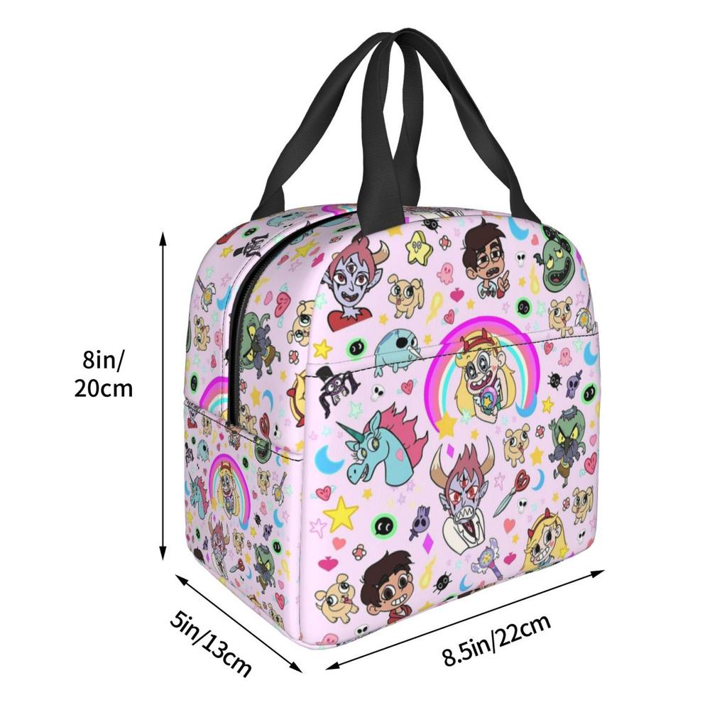 Star VS The Forces Of Evil Insulated Lunch Bag for Women Office Cooler Thermal Food Box Tote Portable Lunch Boxes Container