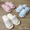 Senko Clear Standard One Size Fits Most Slippers, Rose, White, (External Dimensions Approx. 27cm)