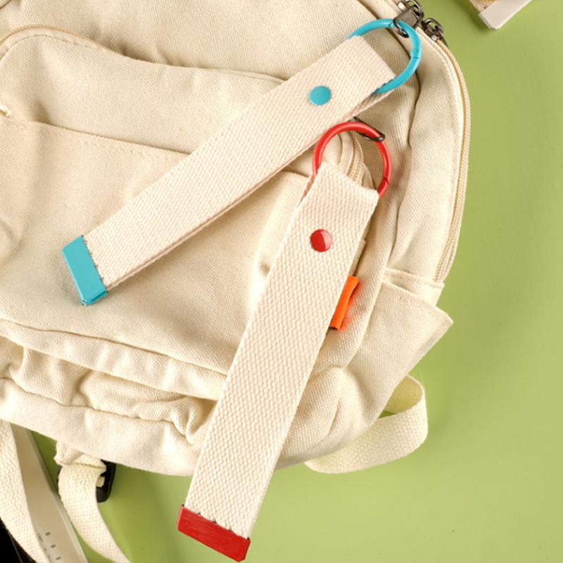 Webbing Strap Colorful Ribbon Rope Keychain Simple Durable Keychain Lanyard Versatile Ins Diy Canva Strap Unisex