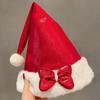 Santa Claus Christmas Hat Merry Christmas Decoration Elk Deer Cap Gift Red Plush Hat  Warm
