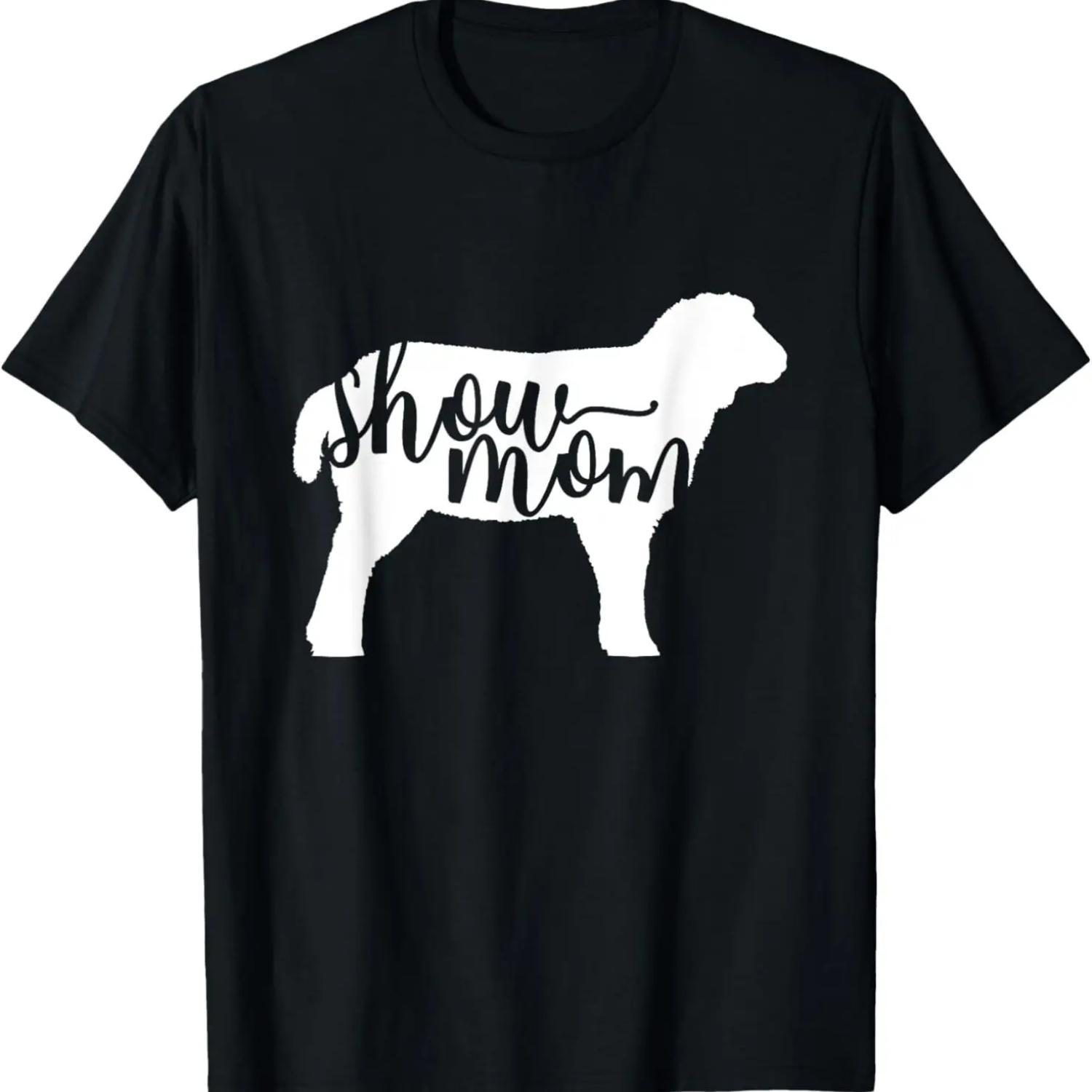 

Cute Show Mom Sheep Shirt XXXXXL чорний