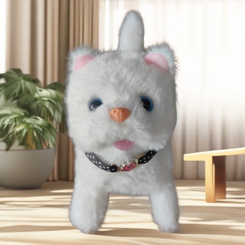 Interaktives laufendes und miauendes Plüschkätzchen-Spielzeug - Perfektes Kindergeschenk