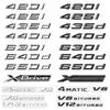 XSHTP1 ABS Emblem Glossy Black Car Sticker Badge Decal Body Trunk Decor for M Logo 420i 428i 425d 435d 630i 650i 630d 640d 650d