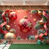 Xmas Banner Red Background Christmas Banner Red Gold Banner Red Gold Theme For Christmas Party Holiday Party Home Decor