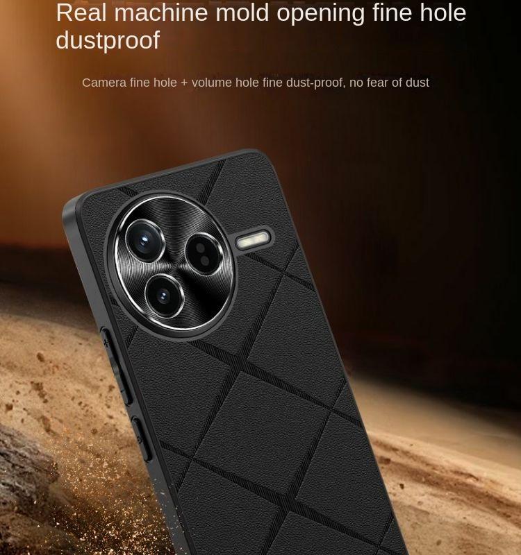 For Xiaomi POCO F7 Pro Case Hard PU Leather With Ring Sand Protective Back Cover Case For Xioami POCO F7 Ultra F7Pro Phone Shell