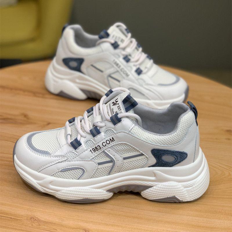 Dad Shoes, Women's Ins Tide, Spring and Autumn 2025 New Breathable Thick-soled Wear-resistant, Hong Kong Style Fried Street Casual Sports Shoes