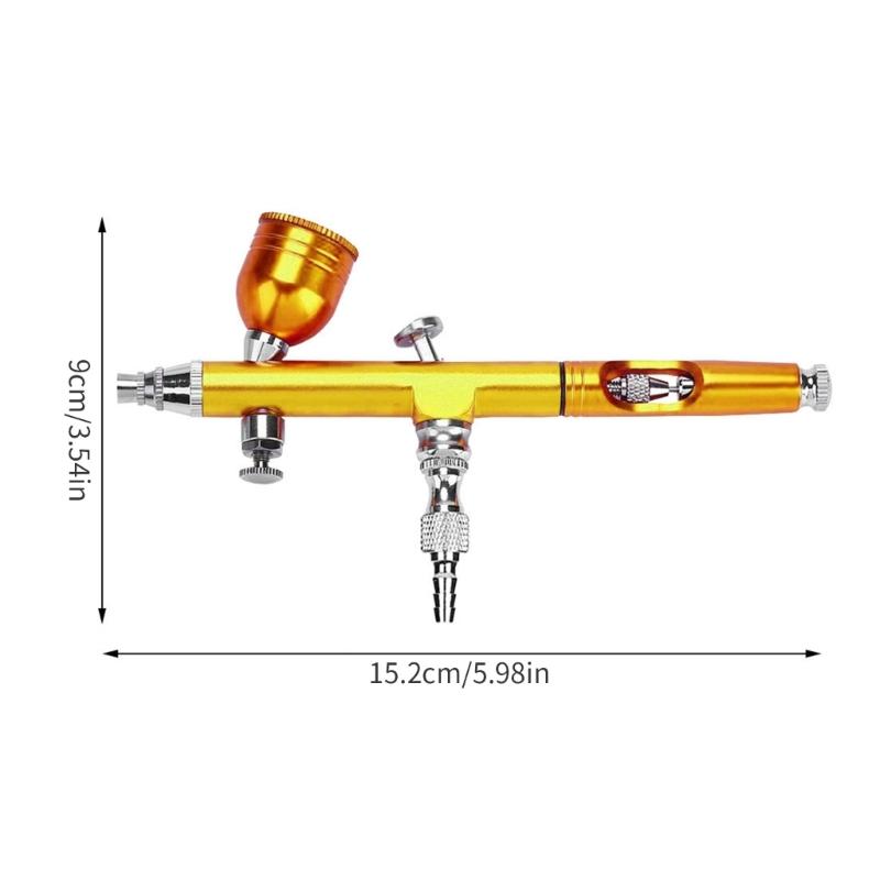 Double Action Air Brush Gravitational Feed Nozzle Guns Cake Decorating Brushes For Nail Manicure Art Crafts Cake