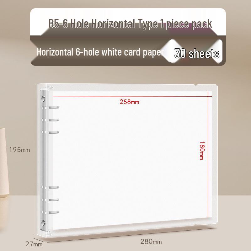 Multi-Size DIY Photo Album Binder with Black Card Pages