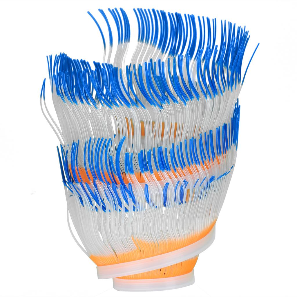 Artificial Anemone Coral Silicone Simulation Water Plant Aquarium Fish Tank Decoration M