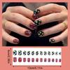 24/30Pcs Medium Fake Nail Set With Jelly Glue Gradient French Press On False Nail Elegantstyle Nails Full Cover Wearing False