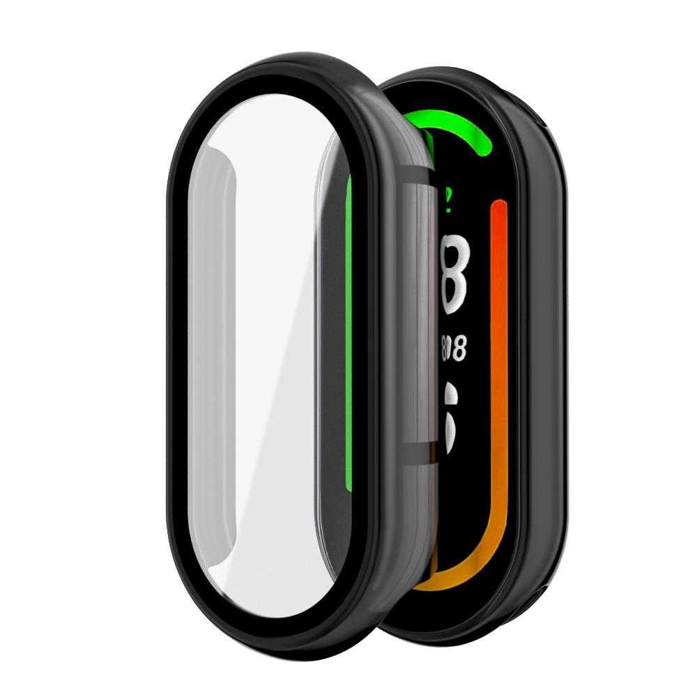 Case For Mi Band 9 8 Protective Hard PC Bumper Screen Protector Tempered Glass+Cover For Xiaomi Mi Band 9 NFC Watch Accessories