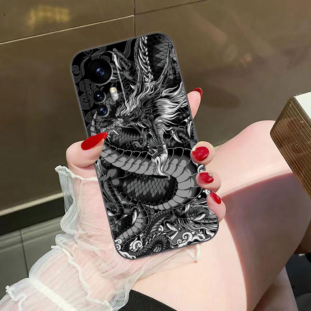 Mythical Dragon Tiger Cover Phone Case For Xiaomi 15 15T 14 14T 13 12T 11 11T POCO F8 F7 F6 F5 X7 X5 M6 M7 PRO Ultra DIY Case