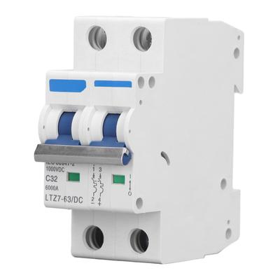 מפסק מעגל מיניאטורי DC 2 קוטבי 1000V 32A DIN מסילה PV מערכת PV מתג ניתוק