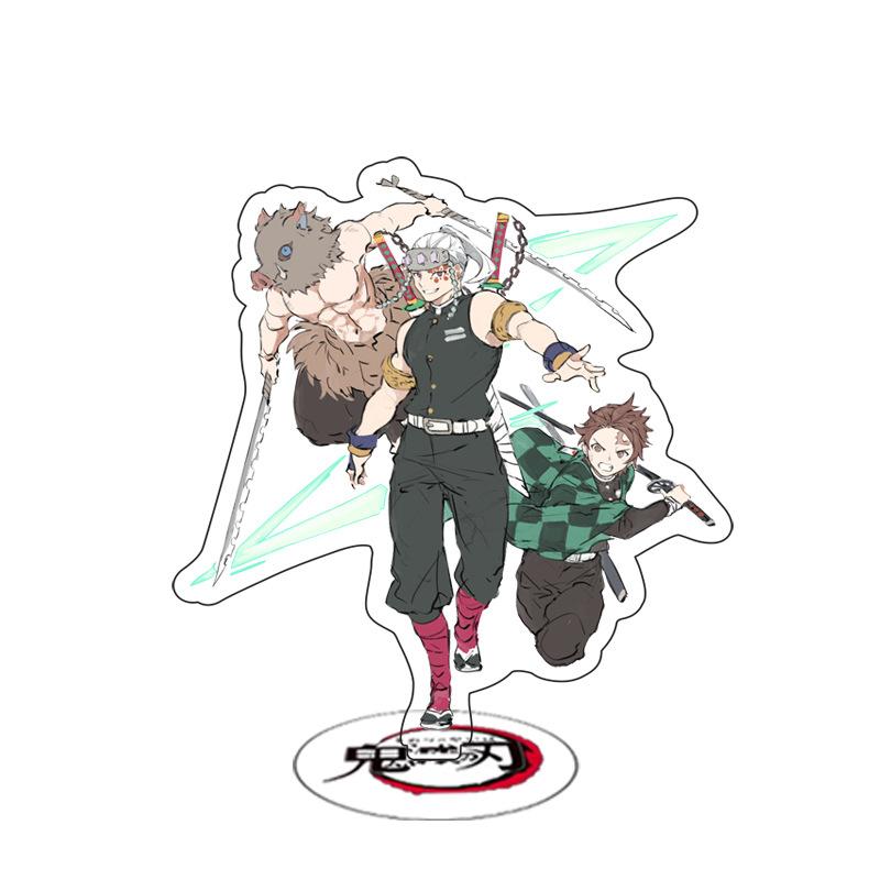 Demon Slayer Anime Acrylic Stand Kimetsu No Yaiba Kamado Tanjirou Hashira Giyuu Action Figure Desk Model Toy