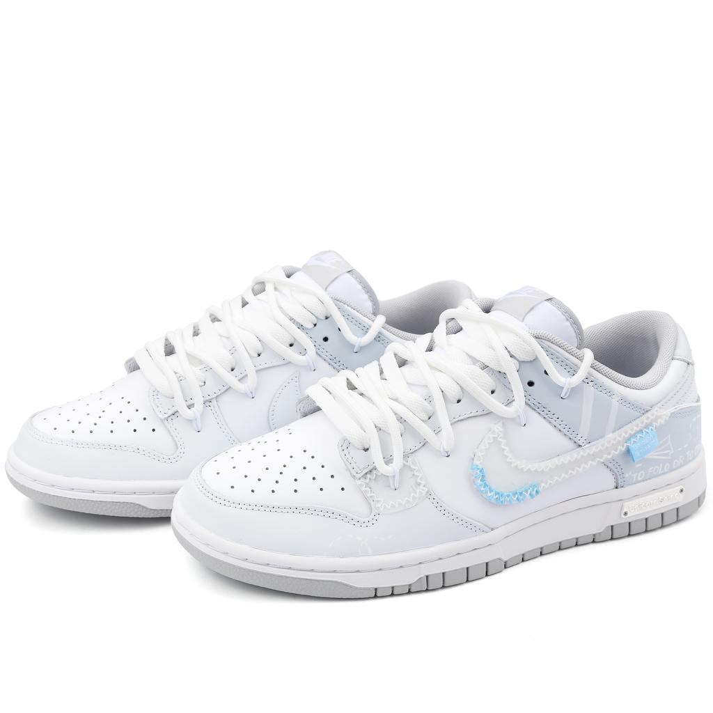 Nike Dunk Realm Of Sky Abrasion Resistant Abrasion Resistant Low top Skateboard Shoes Unisex Blue White DD1391-103(Team342-)