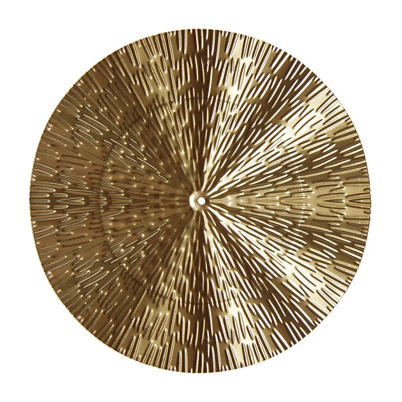 1PC Luxury Retro Round Golden Wall Hanging Round Wall Pendants Metal Irregular Wall Disc Home Decor