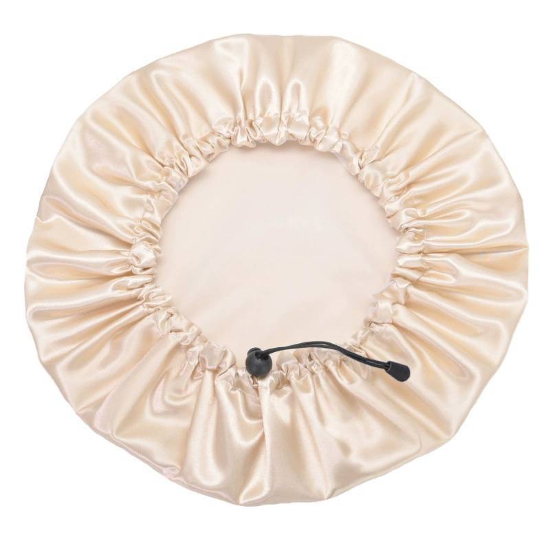 Touca de Banho Reutilizável Estilo Desenho Animado Para Adultos Com Estampa de Margaridas e Design à Prova D'água