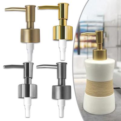 Soap Dispenser Pump Thread Standard Brushed Silver Compatible With Most Pumps