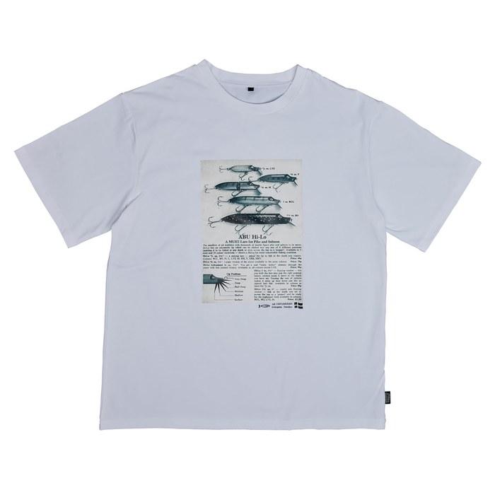 Abu Garcia Bug Off Hi Lo Graphic T-Shirt White L