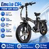 Emoko C94 Foldable 750W48V35Ah 20*4.0 Inch Off-road Fat Tires Folding E-bike Hydraulic Disc Brakes 50km/h