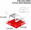 10/20/50PCS Cable Organizer Clips Wire Wider Holder Προστατευτικό κλιπ καλωδίου ποντικιού ακουστικών USB Cable Management Clips Wire Manager