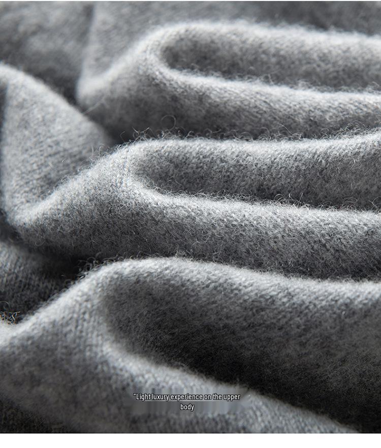 Pure Cashmere V-Neck Cardigan: Women's Autumn/Winter Elegant Long Sleeve Buttoned Knit Sweater
