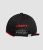 VIBRATE Round Patch Hand Logo Ball Cap (Black)