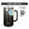 Thermos Vacuum Insulated Mug 720ml Black Dishwasher Safe Thermos Structure Thermal Insulation Beer Mug BK JDK-721C