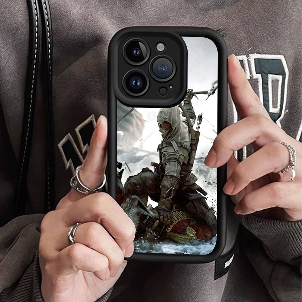 Funny A-Assassins Game C-Creed Silicone Phone Case for iPhone 17 Pro Max 16 15 14 13 12 11 Plus 17 Air