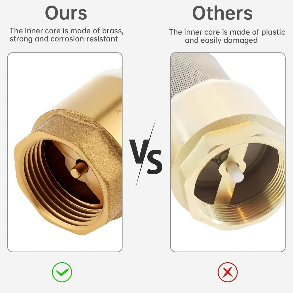 Brass Material Foot Valve 1/2" 3/4" 1" One Way Valve Durable Bottom Valve