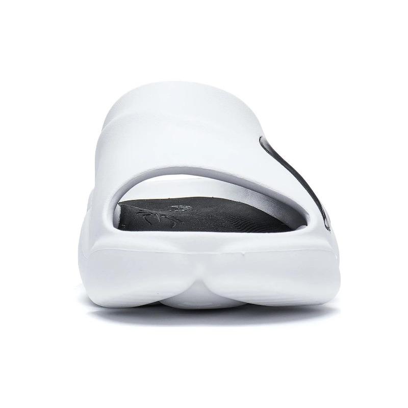 Li-Ning BADFIVE Slide Men's EVA Slide Slippers White Black ABTT003-1