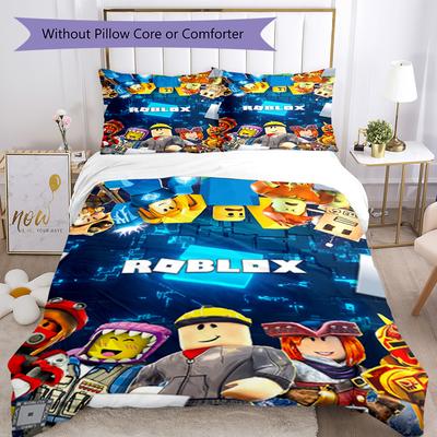 Roblox Quilt Cover Set Design for Living Room Soft Fabric Perfect Gift for Friends Family