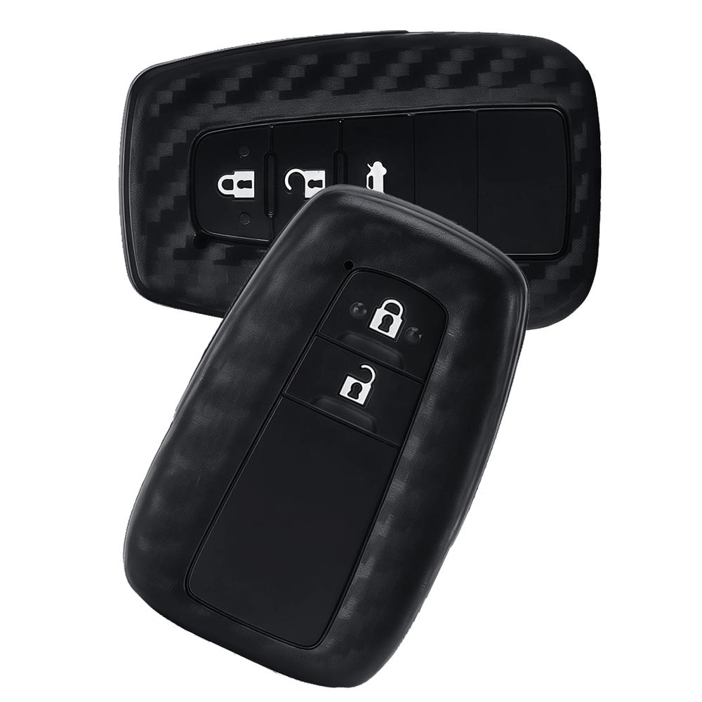 Silicone Car Key Cover For Toyota Prius Camry Corolla Avalon CHR RAV4 Land Cruiser Prado Accessories Key Case Protector Shell