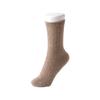 Pure Cashmere Mid Calf Socks Men Women Solid Color Casual Soft Warm Fall Winter