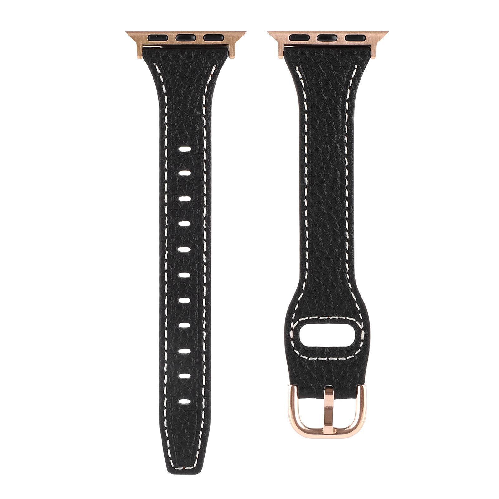 

Starlight Lychee Pattern Slim Waist Strap for Apple Watch Series 11