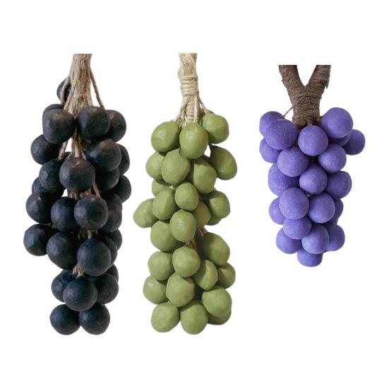 20/40Pcs Handmade Grape Cluster Soap Moisturizing Grape Soap Natural Cold-Process Soap for Face Body with Hanging Rope