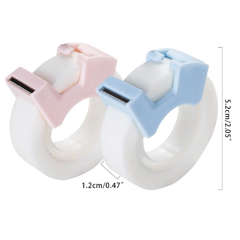 2Pcs Invisable Tape with Tape Dispenser Invisable Adhesive Tape with Tape Cutter for Scrapbooking Packaging