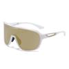 Non-polarized One Piece Shape Polarized Sunglasses Men Sports Shield Glasses Oversized Reduce Windage Designed Frame