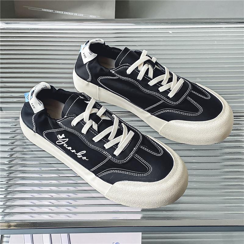 

Мужская обувь летняя дышащая 2025 новый тренд универсальные студенческие маленькие белые туфли мужские спортивные туфли для серфинга повседневная модная обувь 44 чёрный