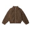 American Streetwear Plaid Lamb Wool Reversible Puffer Jacket Winter Thick Warm Coat Teens