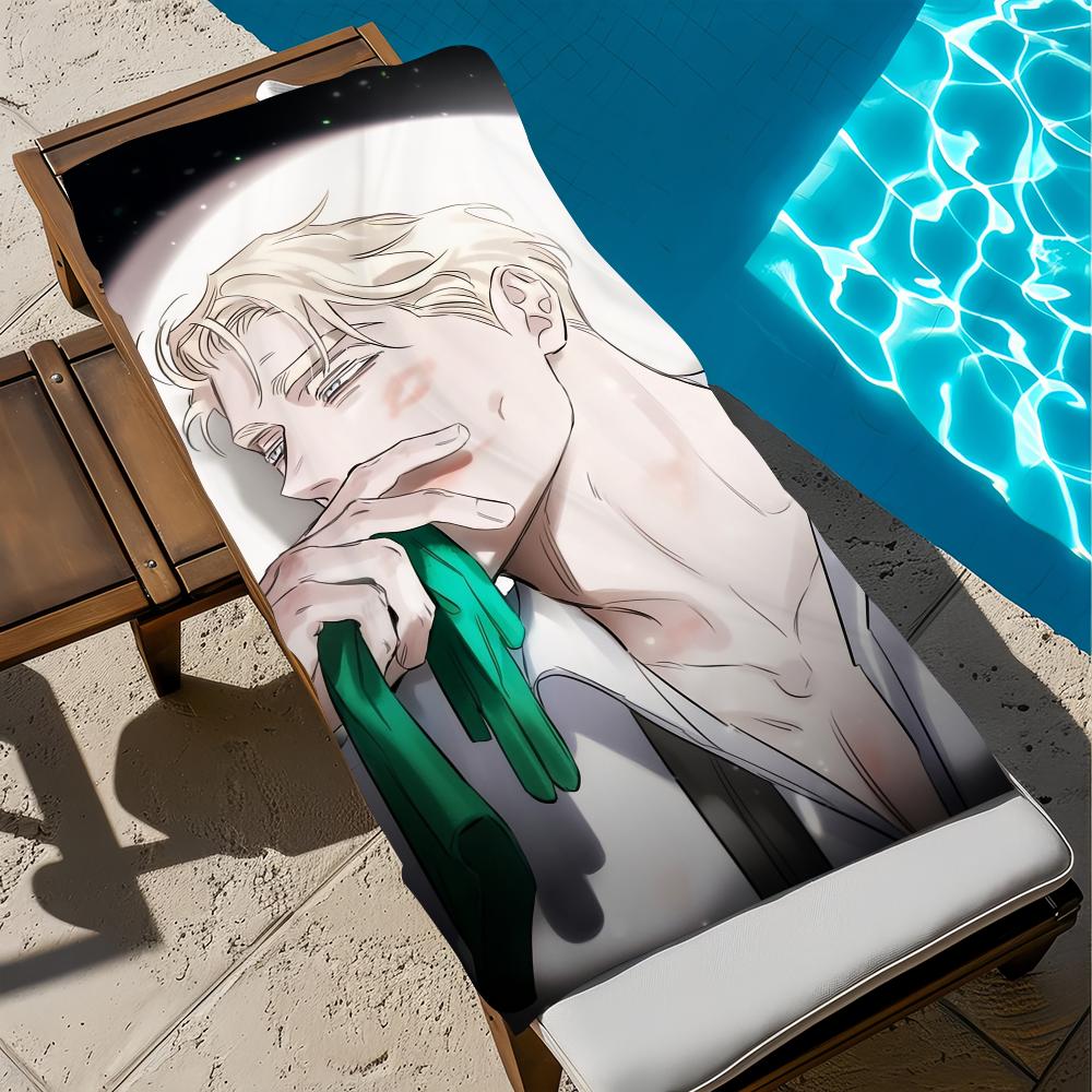 Anime R-Roses And C-champagne Towel Beach Quick Dry Soft Pool Towels Gift for Travel Gym Shower Camping sports