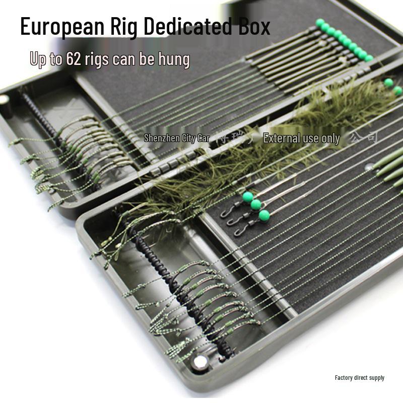European Carp Fishing Leader Box - Reverse Bottom Rig Storage