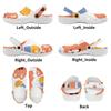 White Printed EVA Clogs for Women Men Lightweight Flexible Slip On Casual Footwear Soft Sole Summer Sandals Daily Comfort
