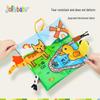 Jollybaby Animal Tail Peek-a-Boo Cloth Book - Baby Toy for Early Education (0-3 Years)