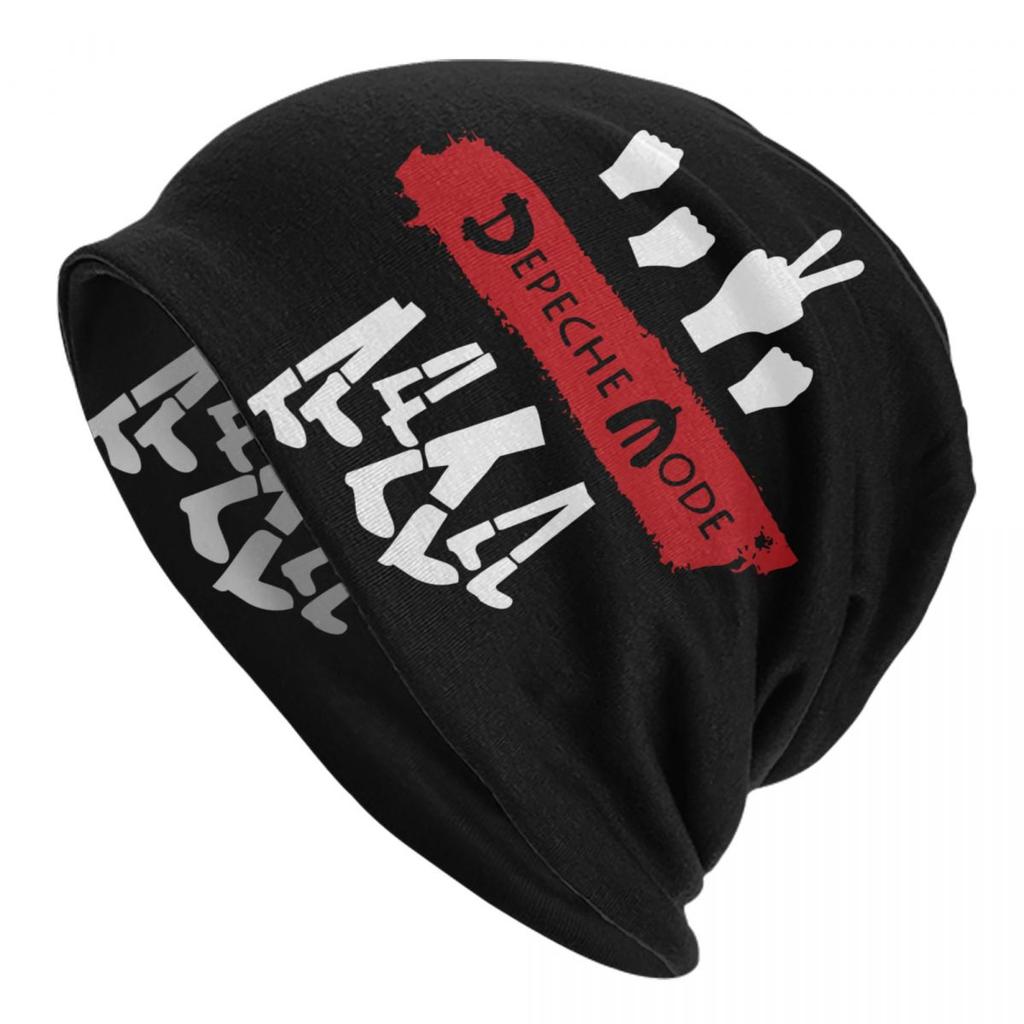 Custom Depeche Cool Mode Electronic Rock Beanie Cap Unisex Winter Warm Bonnet Femme Knit Hats Outdoor Skullies Beanies Caps