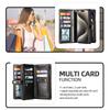 2 in 1 Detachable Cards Solt Zipper Purse Wallet Case For iPhone 16 Pro Max 15 14 Plus 13 12 11 XS X Magnetic Flip Leather Case