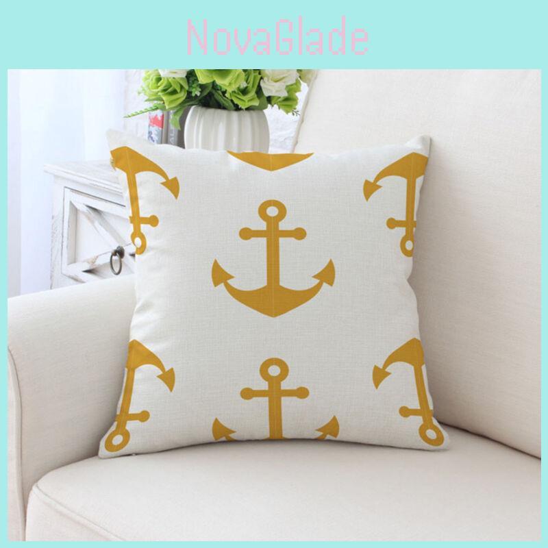 Eye-catching Yellow Geometric Throw Cushion Cover For Modern Home Styling