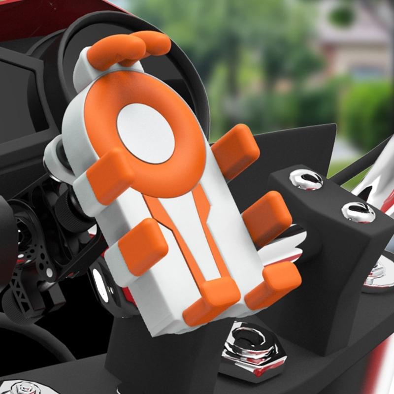 Shockproofed Cycling Phone Mount Nonslip Handlebars Clamp Cycling Gear for Outdoor Sport