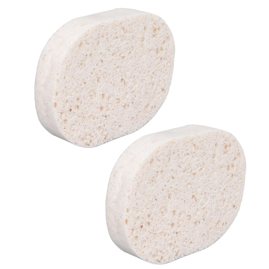 2pcs Compressed Facial Sponge Exfoliating Wash Cosmetic Face Sponge Pad for Facial Deep Cleansing