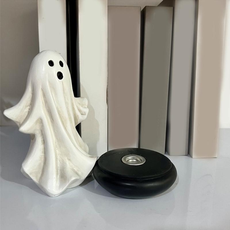 Cartoon Ghostly Ornament Incenses Holder Resins Statues Ghostly Figurine Incenses Burners for Festivals Halloween Decors